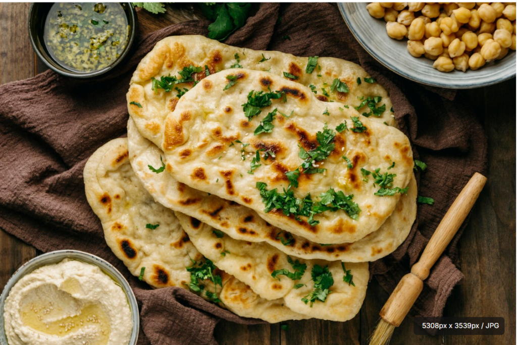 how to make butter naan roti